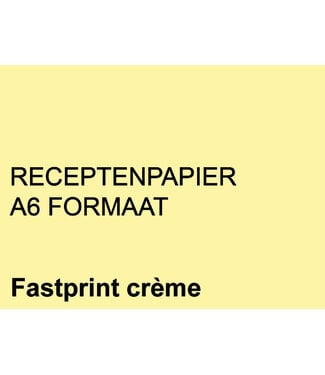 Fastprint RECEPTPAPIER A6 80GR CRE 2000V