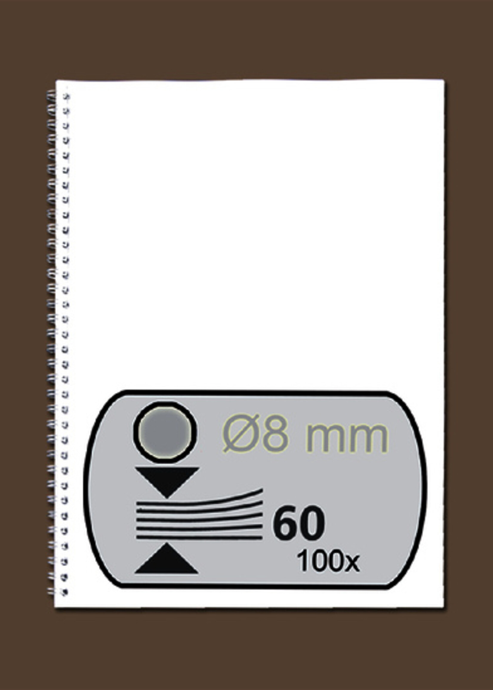 GBC GBC DRAADRUG 8MM US 21R ZI 100STKS