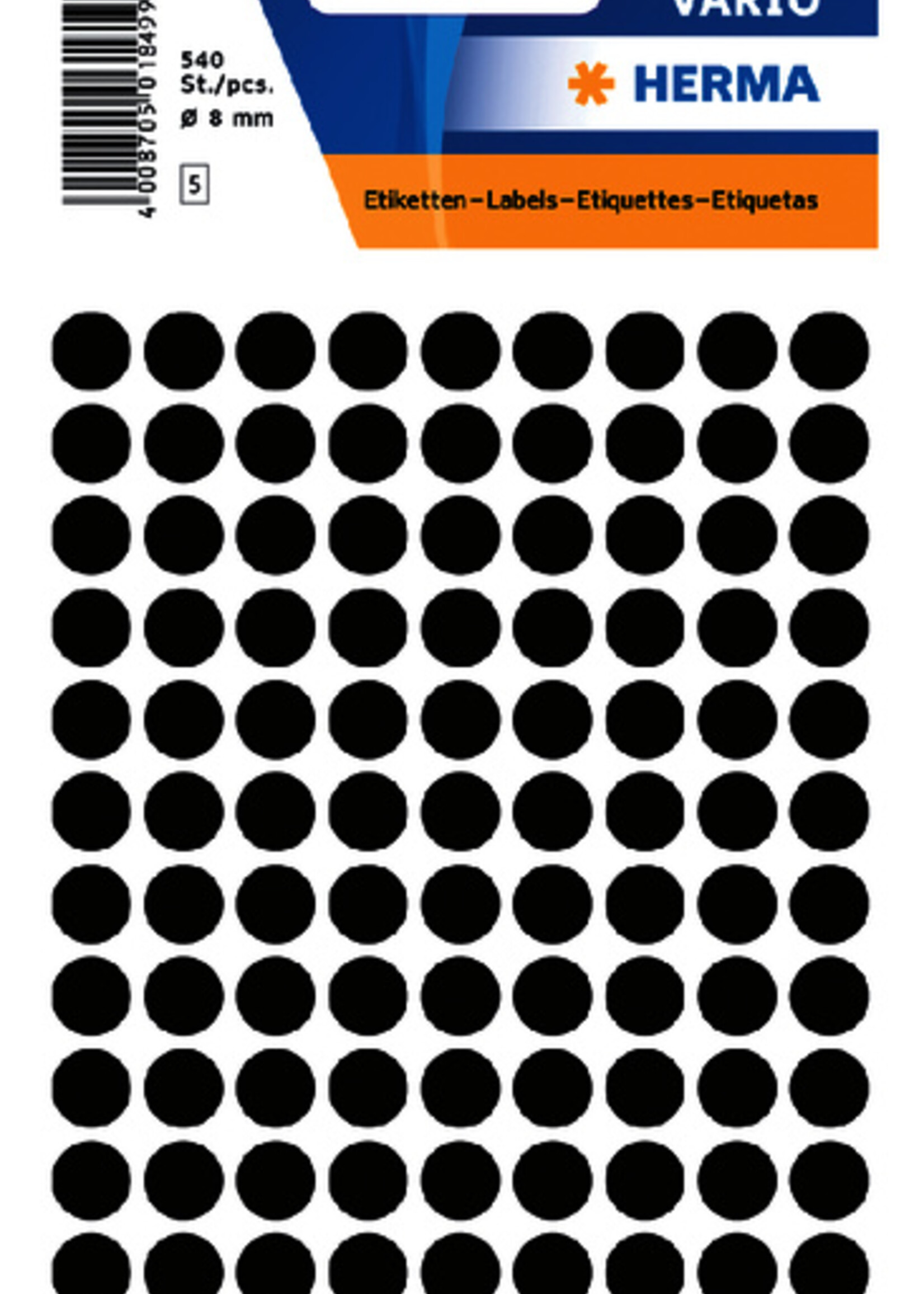 Herma Herma ETIKET 1849 8MM ZW 540STKS