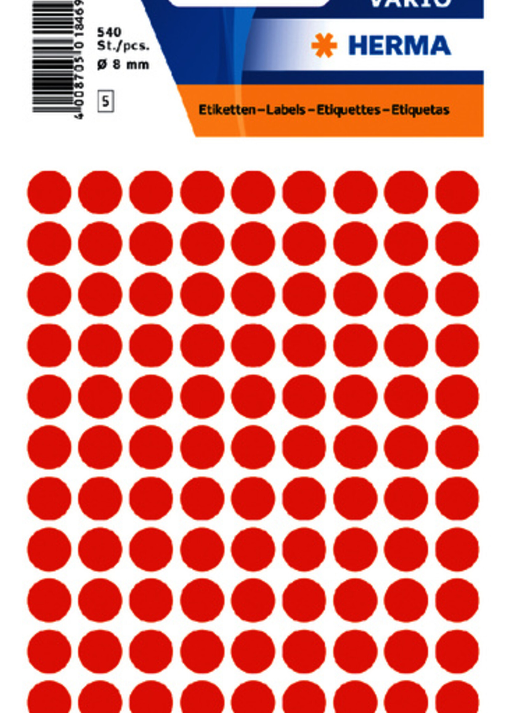 Herma Herma ETIKET 1846 8MM FL RD 540STKS