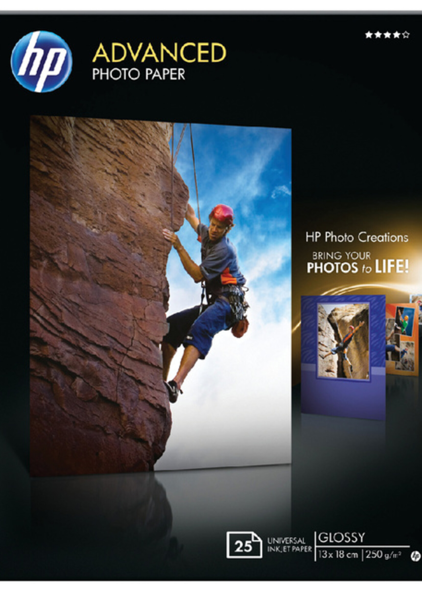 HP HP FOTOPAPIER Q8696A 13X18 250GR 25VEL