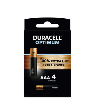 Duracell BATTERIJ OPTIMUM AAA 4STKS