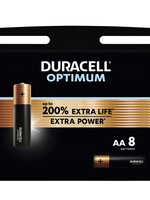 Duracell BATTERIJ OPTIMUM AA 8STKS