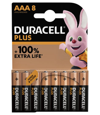 Duracell BATTERIJ PLUS AAA 8STKS