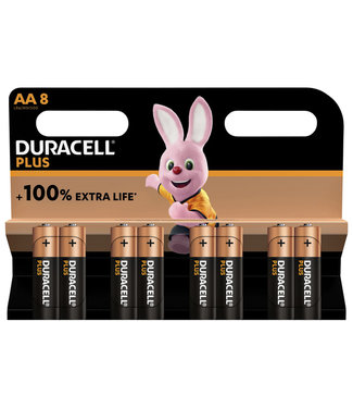 Duracell BATTERIJ PLUS AA 8STKS