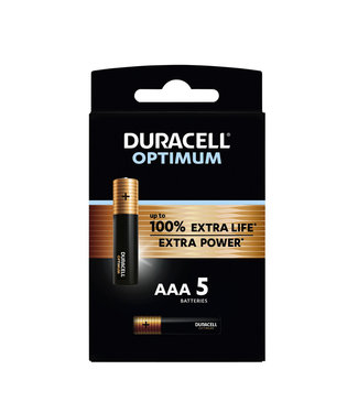 Duracell BATTERIJ OPTIMUM AAA 5STKS