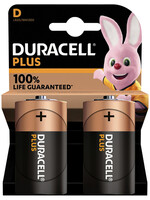 Duracell BATTERIJ PLUS D 2STKS