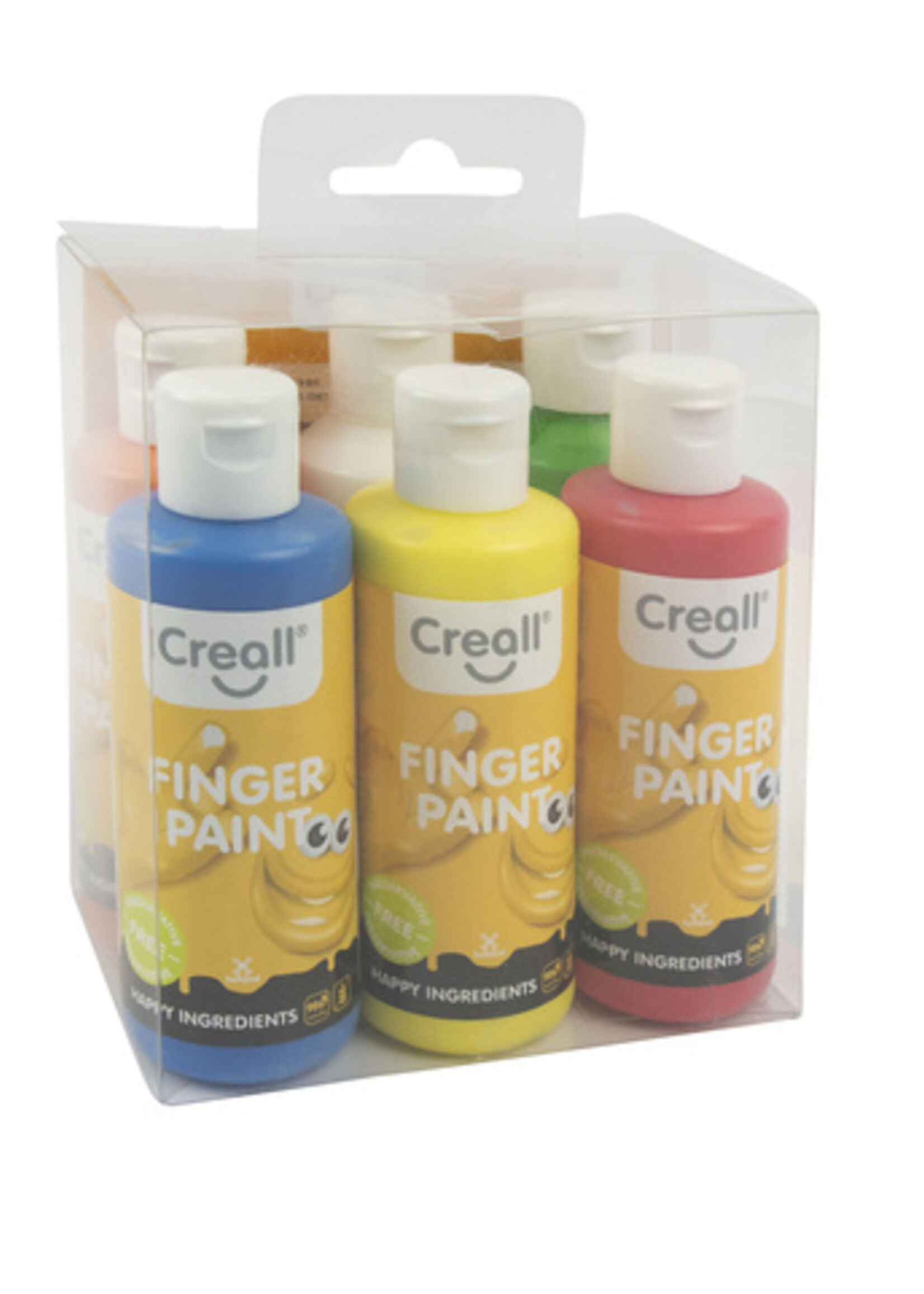 Creall Creall VINGERVERF HAPPY ASS 6STKS 80ML
