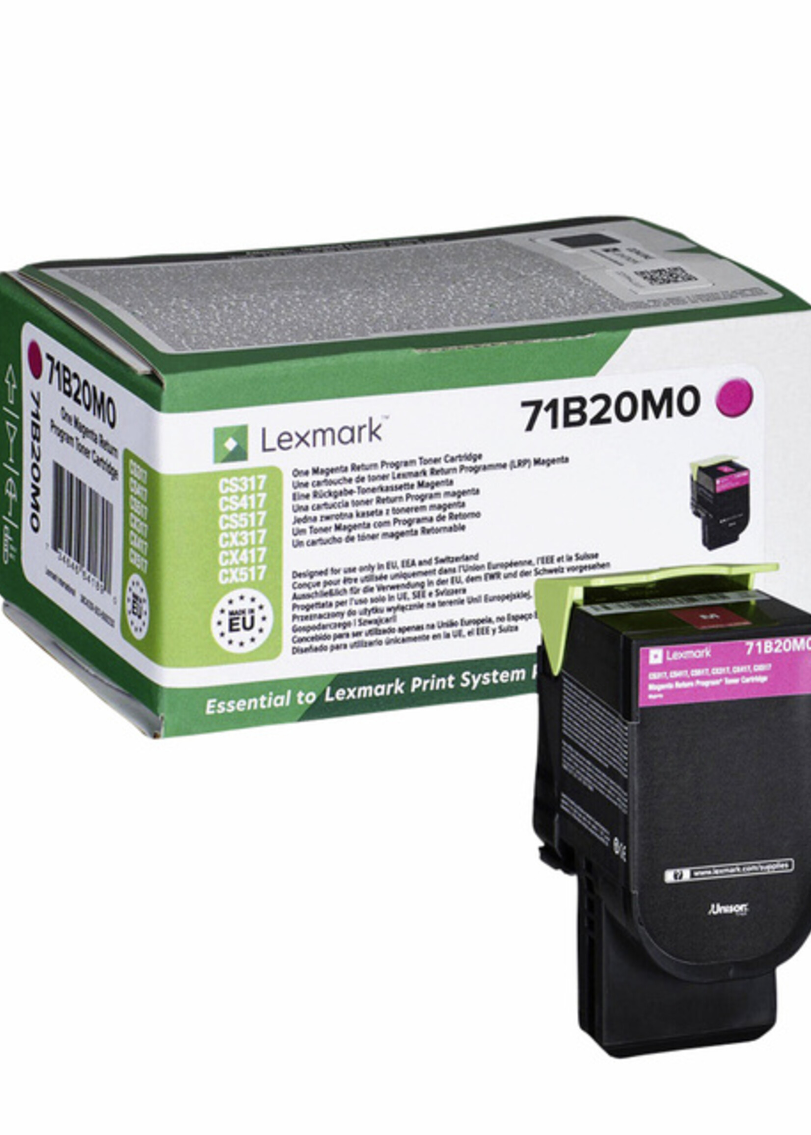Lexmark Lexmark TONERCARTRIDGE 71B20M0 2.3K RD