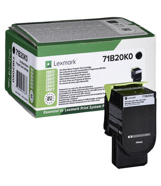 Lexmark TONERCARTRIDGE 71B20K0 3K ZW