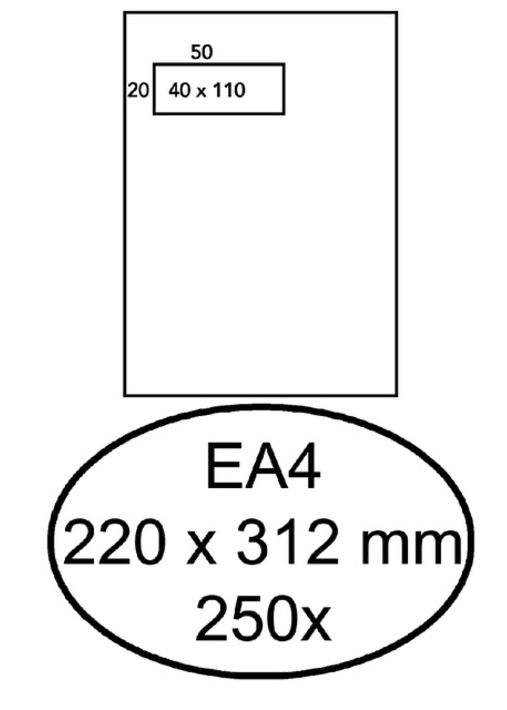 Hermes Hermes ENVELOP AKTE EA4 VL ZK 250STKS