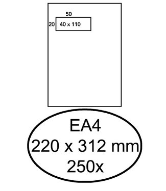 Hermes ENVELOP AKTE EA4 VL ZK 250STKS