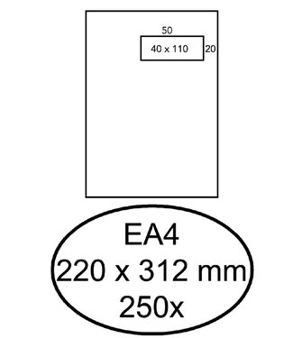 Hermes ENVELOP AKTE EA4 VR ZK 250STKS