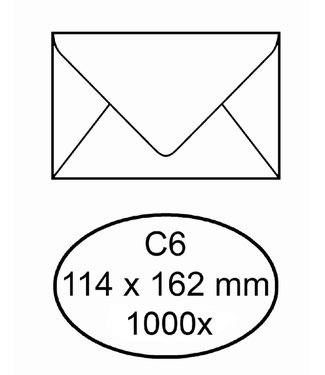 Office ENVELOP BANK 81B C6 70GR WT 1000STKS