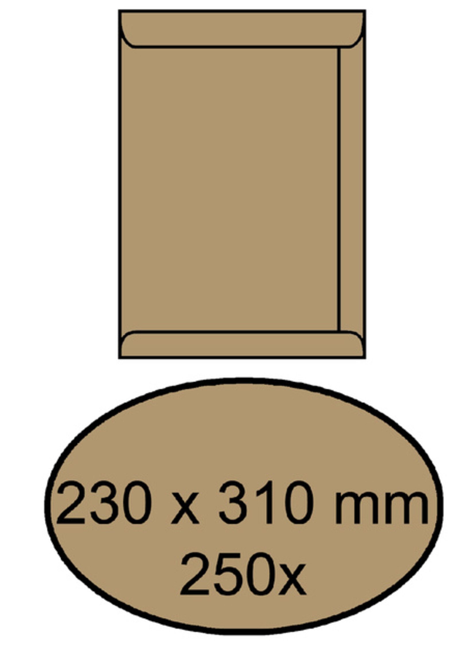 Office Office ENVELOP AKTE 230X310 ZK 90GR BR 250STKS