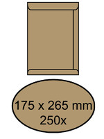 Office ENVELOP AKTE 175X265MM ZK 90GR BR 250STKS