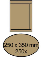 Office ENVELOP AKTE 250X350MM ZK 90GR BR 250STKS