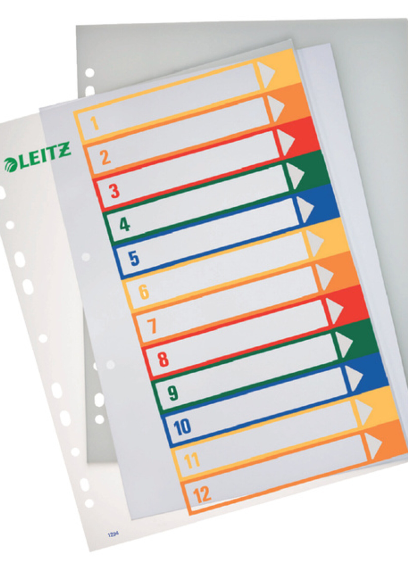 Leitz Leitz TABBLAD WOW PP A4+ 11GAATS 1-12 ASSORTI