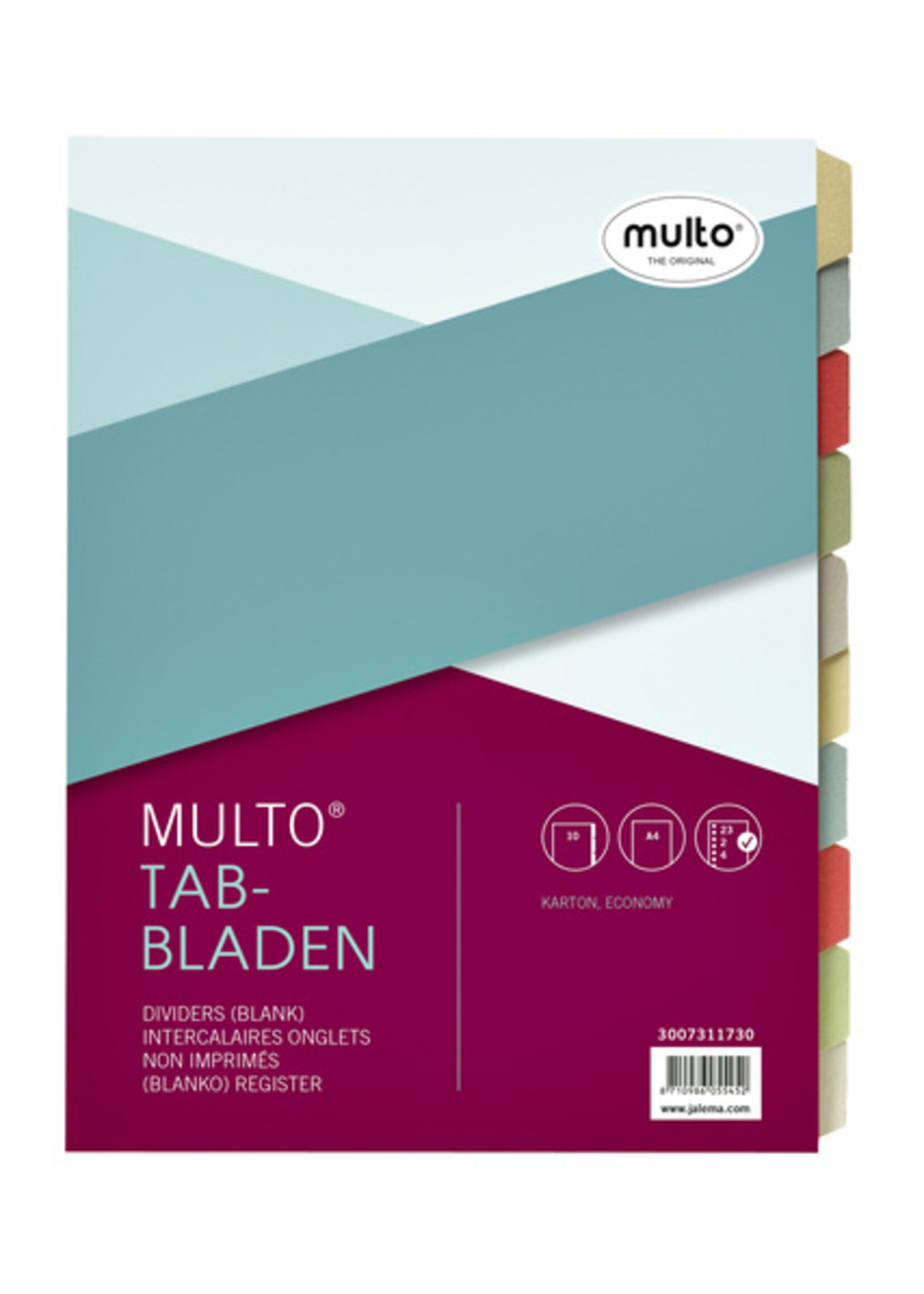Multo Multo TABBLAD 7311730 23R KRT A4 10DELIG