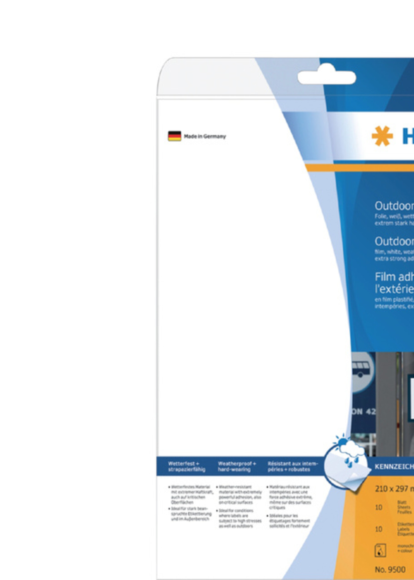 Herma Herma ETIKET 9500 210X297MM WEERB WT 10STKS