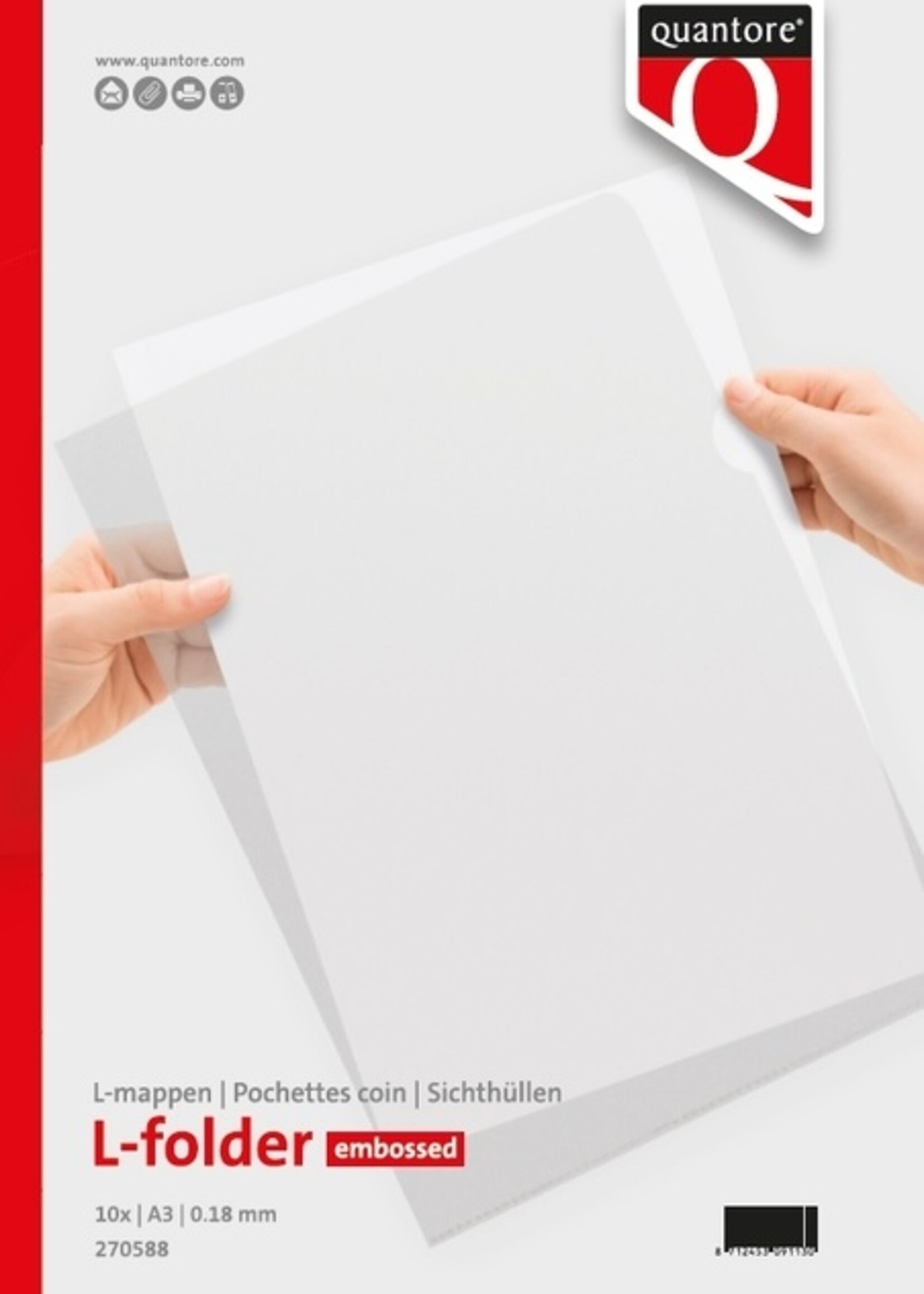 Quantore Quantore L-MAP A3 PP 0.18 NERF TRANSP 10STKS