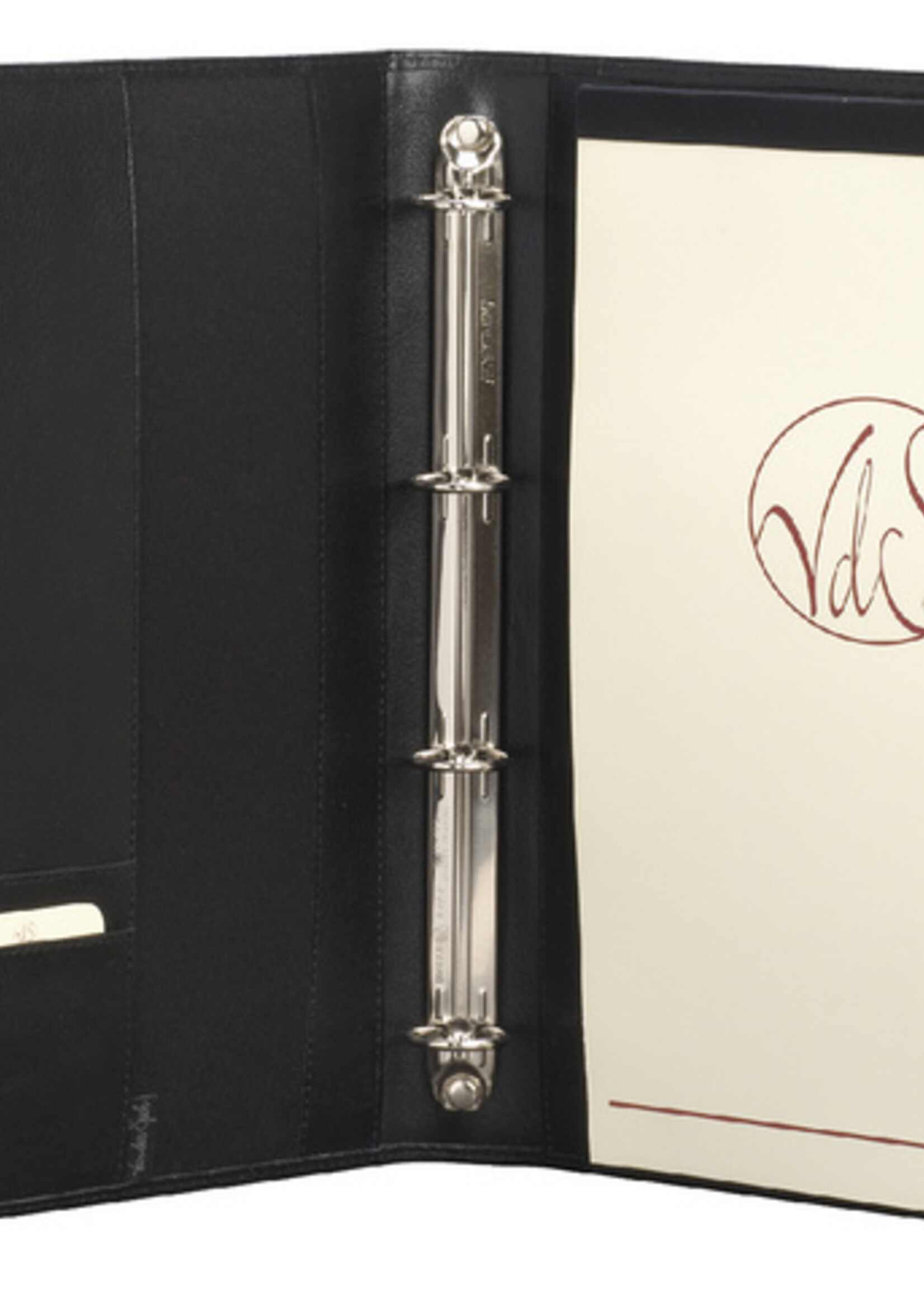 Van der Spek Van der Spek SCHRIJFMAP A4 RING LEER ZW