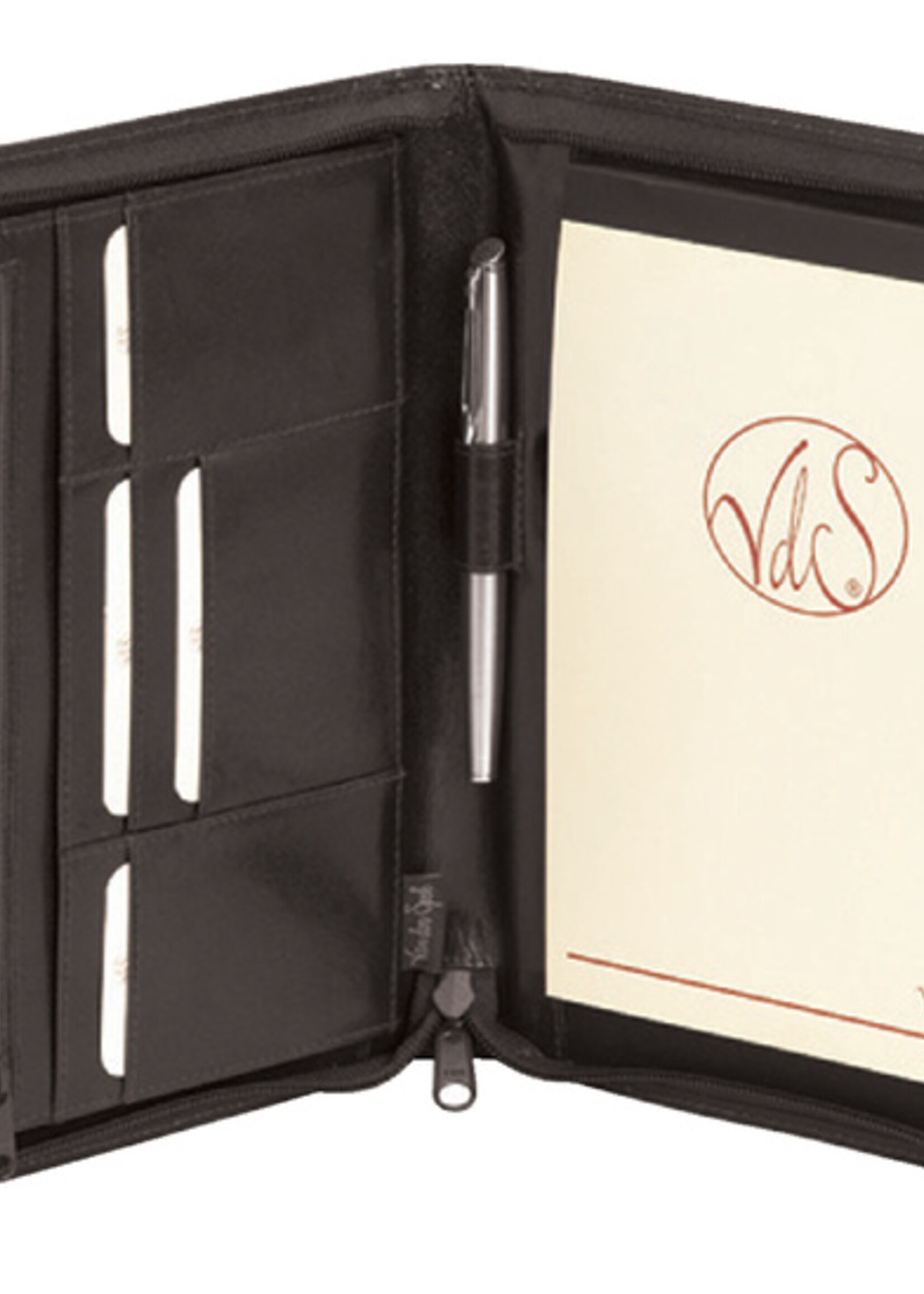 Van der Spek Van der Spek SCHRIJFMAP A5 RITS LEER ZW