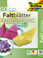 Folia Paper VOUWBLAADJES 20X20CM ASS 500STKS