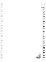 Kangaro TABBLAD PK412CM A4 23R 12D