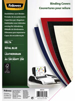 Fellowes VOORBLAD A4 LEDERLOOK BL 100STKS