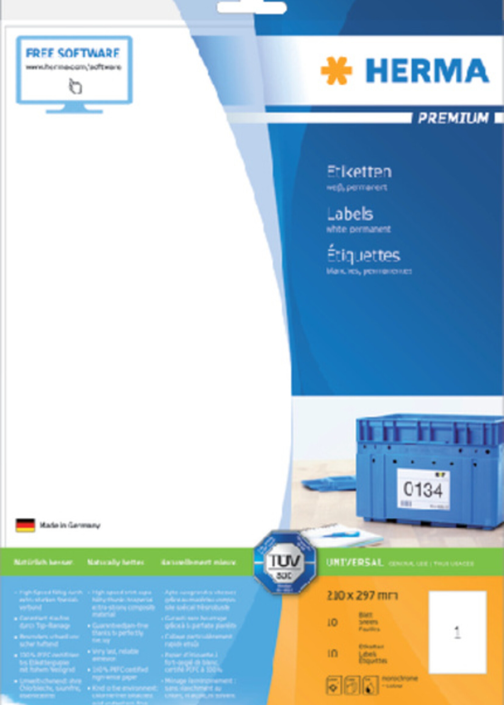 Herma Herma ETIKET 8637 PREMIUM 10STKS