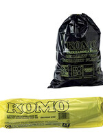 Komo VUILNISZAK 60L ZW 15STKS