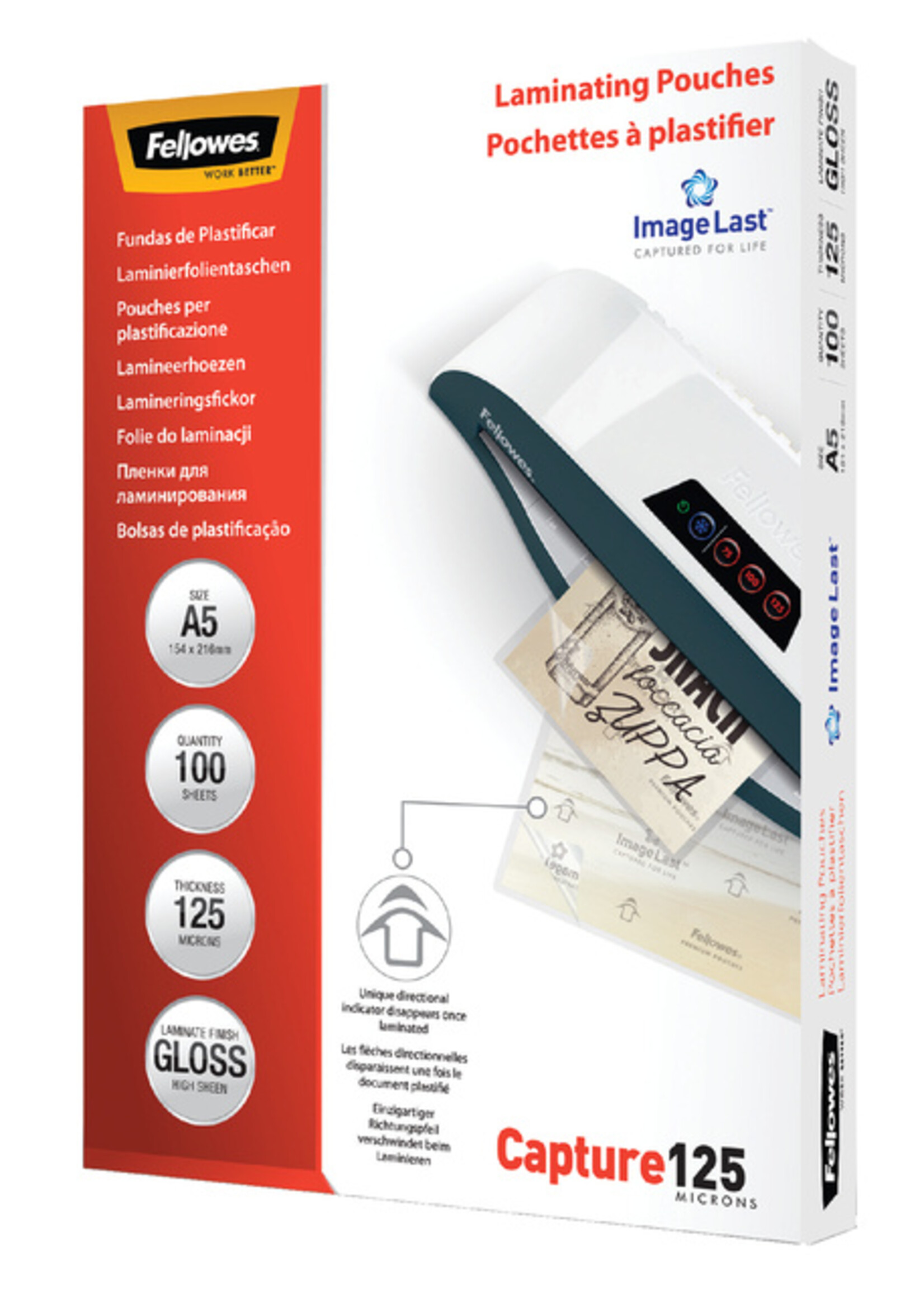 Fellowes Fellowes LAMINEERHOES A5 125MIC 100STKS