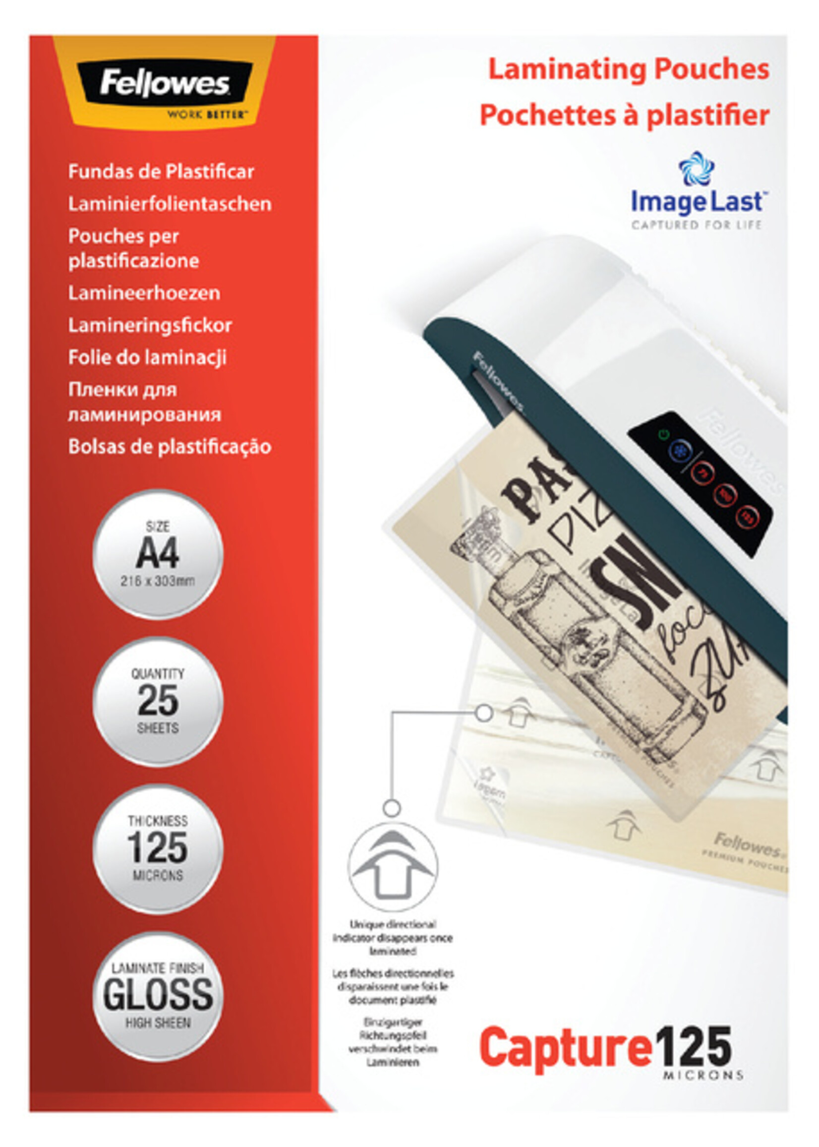 Fellowes Fellowes LAMINEERHOES A4 125MIC 25STKS