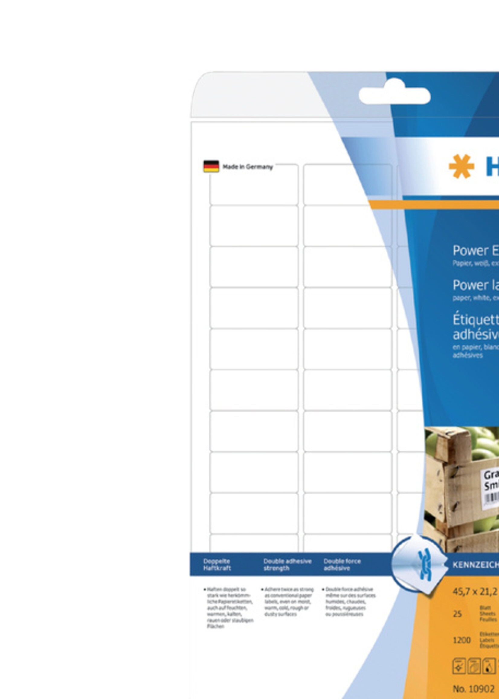 Herma Herma ETIKET 10902 45.7X21.2MM POWER 1200STKS