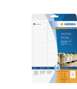 Herma ETIKET 10903 63.5X29.6MM WT 675STKS