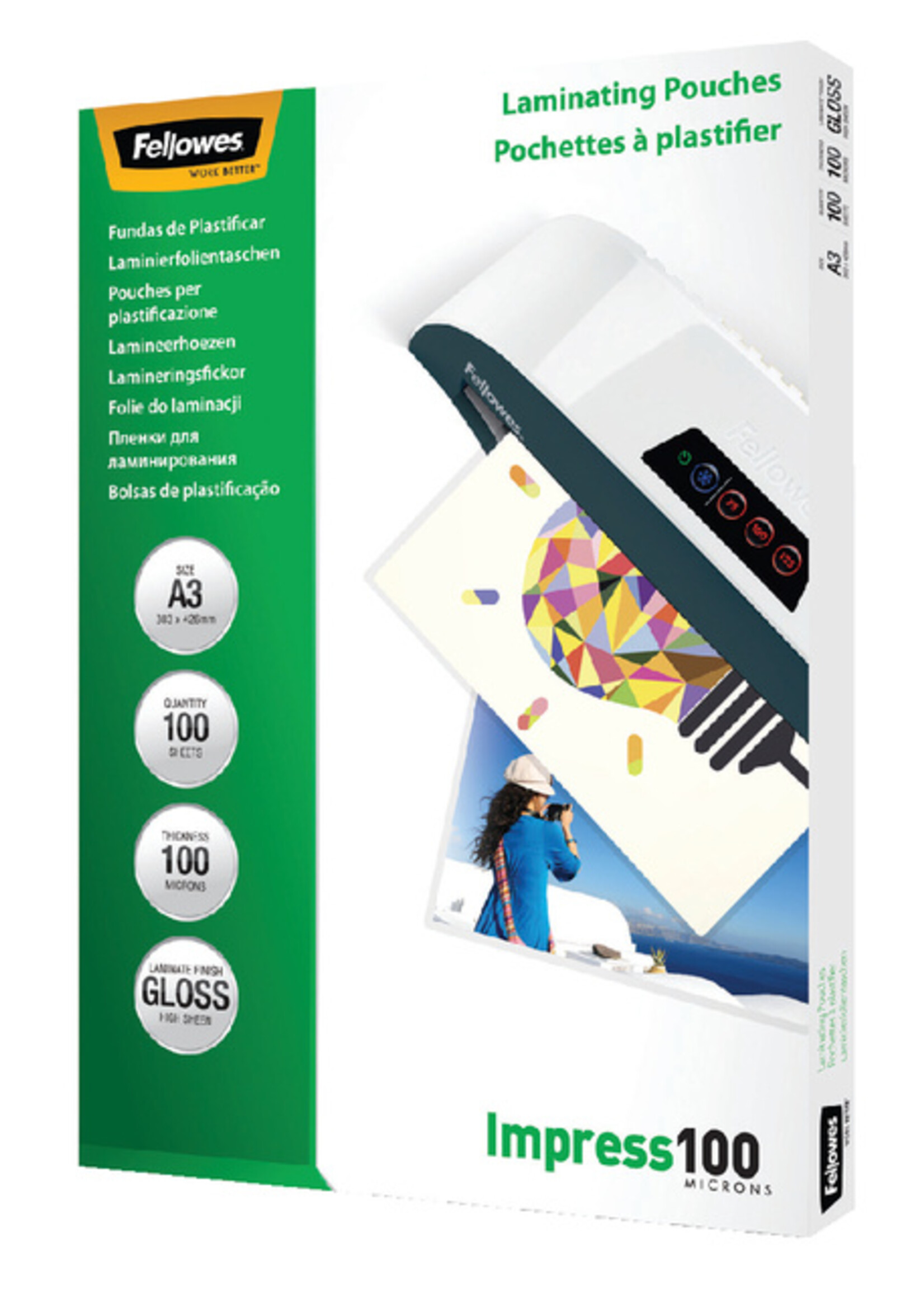Fellowes Fellowes LAMINEERHOES A3 100MIC 100STKS