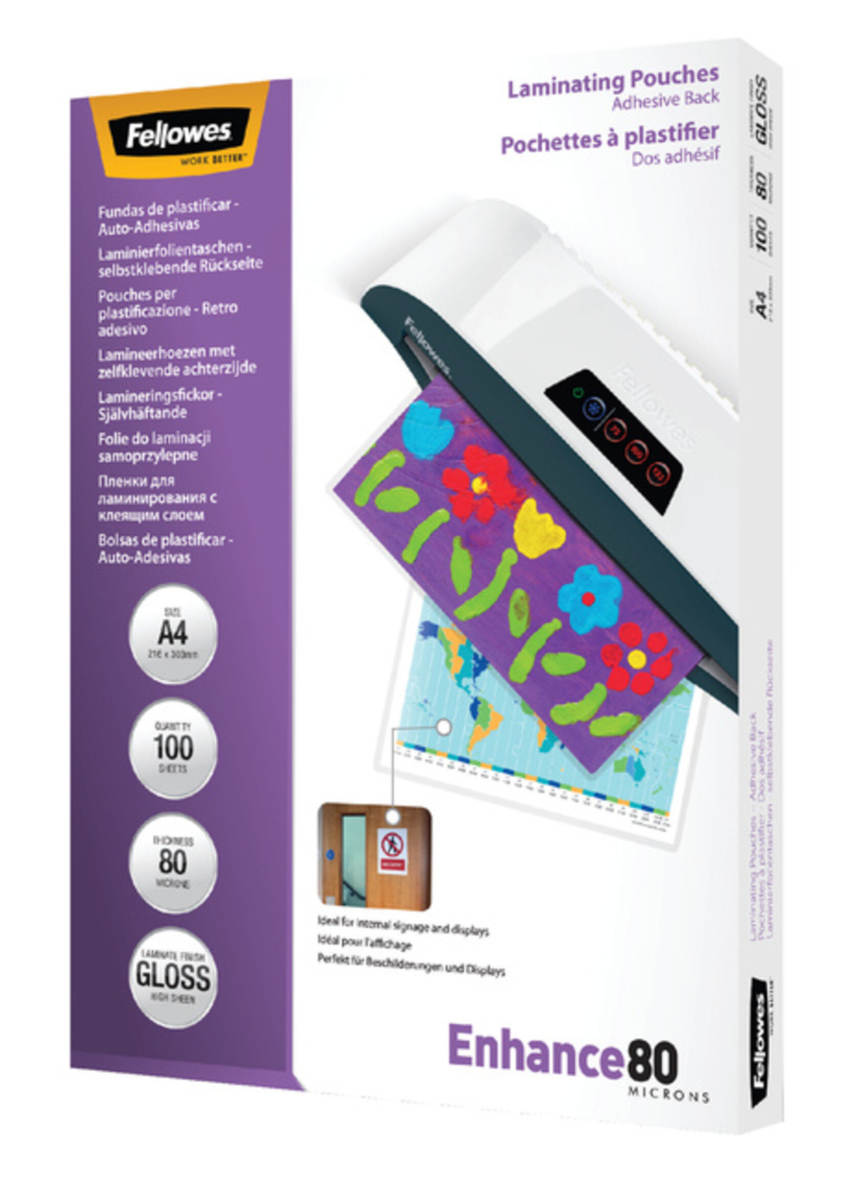 Fellowes Fellowes LAMINEERHOES A4 80MIC 100STKS