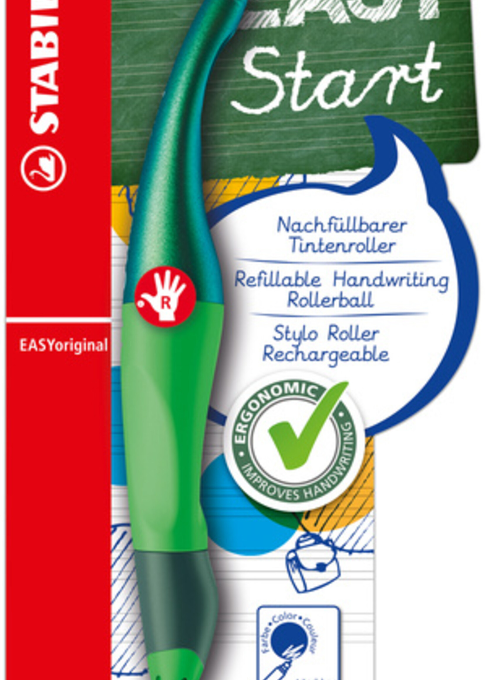 Stabilo Stabilo ROLLERPEN EASY RECHTSH GN