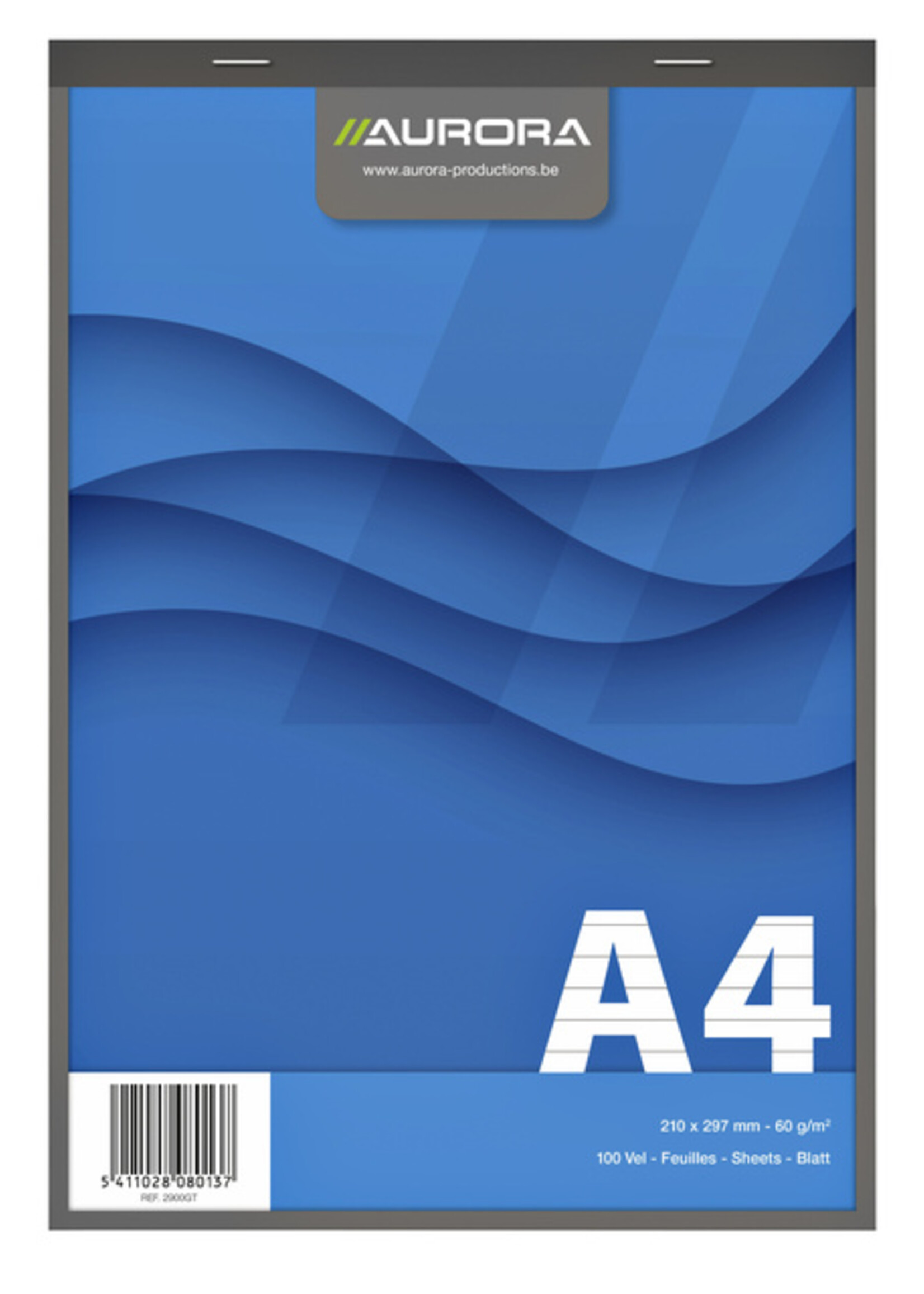 Aurora Aurora SCHRIJFBLOK A4 LN 100V 60GR