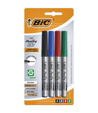 Bic VILTSTIFT ECO ROND ASS 4STKS