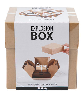 Creotime EXPLOSION BOX 12X12X12CM NATUREL