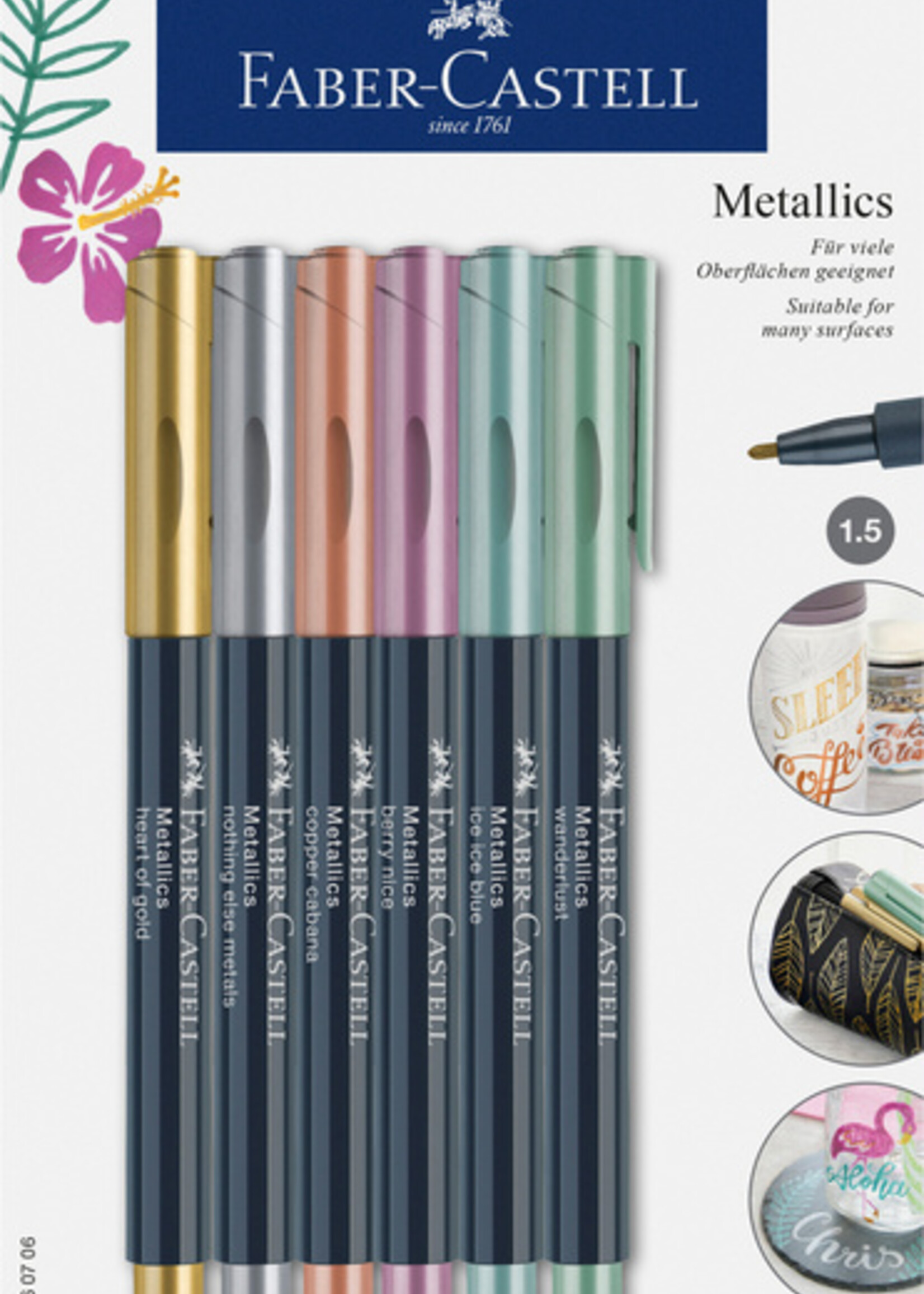 Faber Castell Faber Castell VILTSTIFT METALLIC 6ST