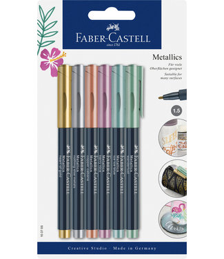 Faber Castell VILTSTIFT METALLIC 6ST