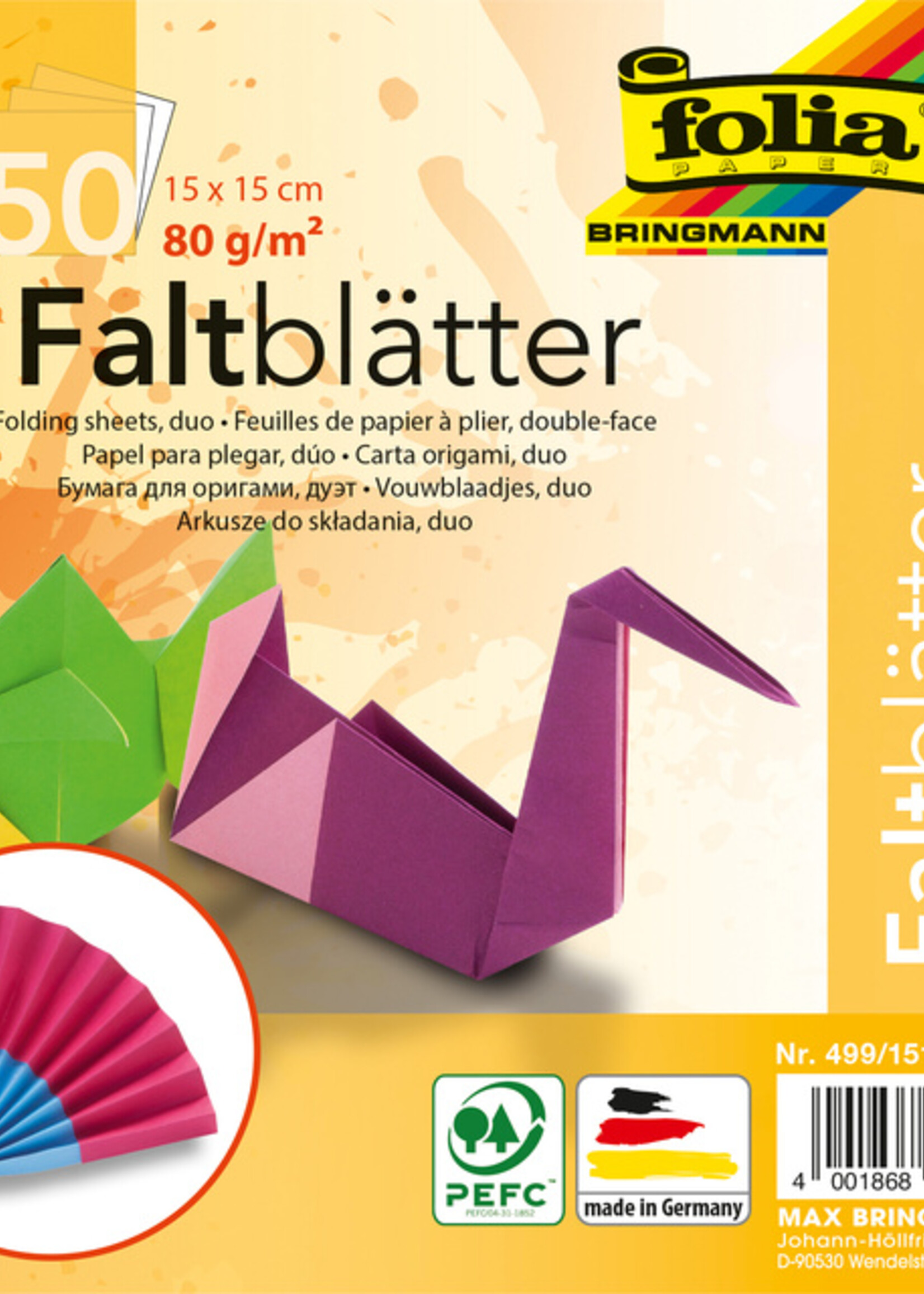 Folia Paper Folia Paper VOUWBLAADJES DZ 50VEL