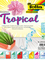 Folia Paper VOUWBLAADJES DZ TROPICAL 50VEL