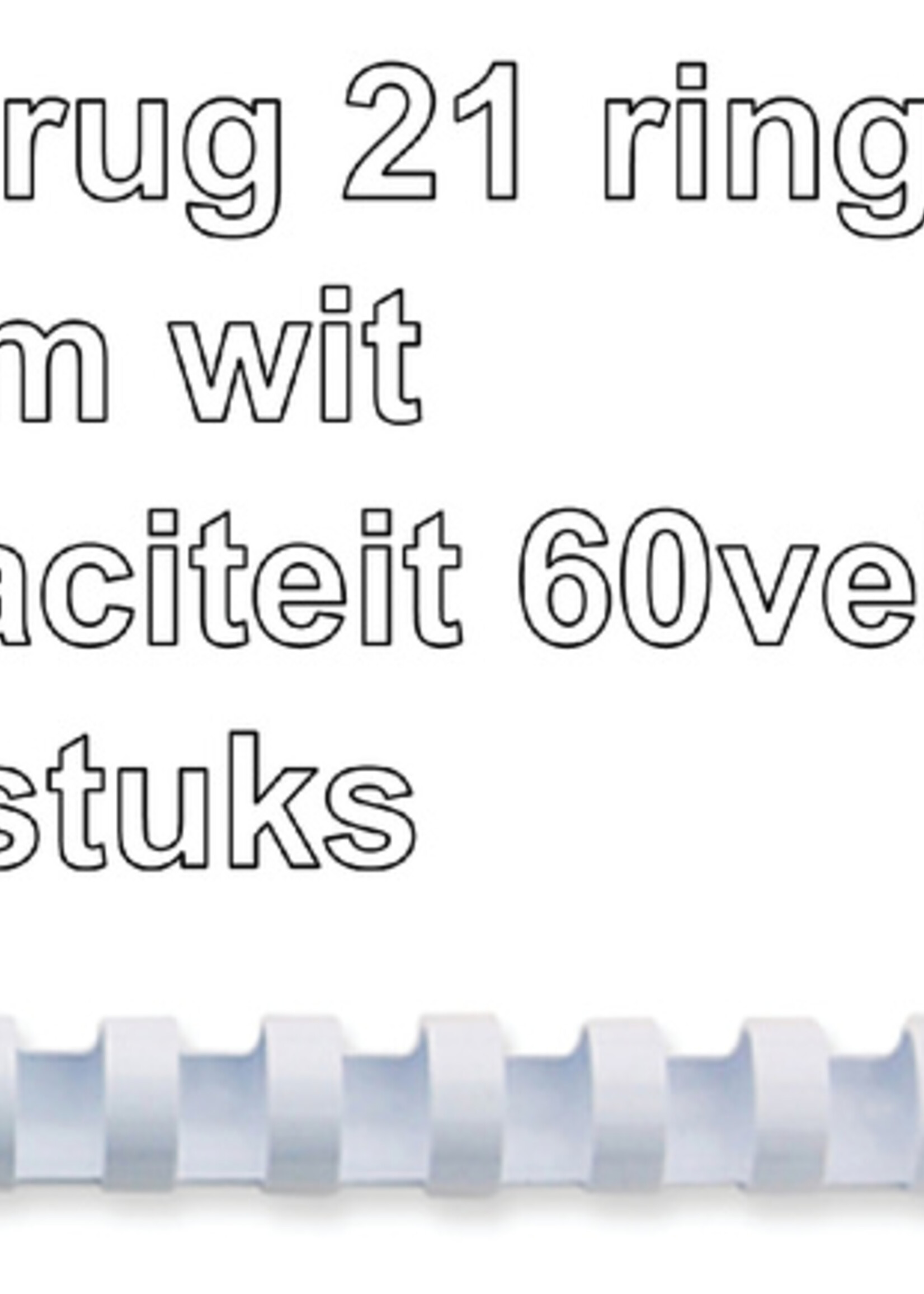 GBC GBC BINDRUG 10MM 21R WT 100STKS