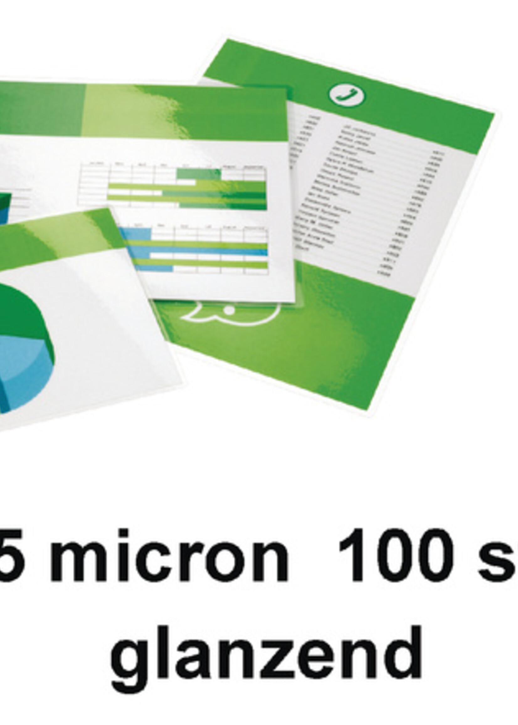 GBC GBC LAMINEERHOES A3 75MIC GLS 100STKS