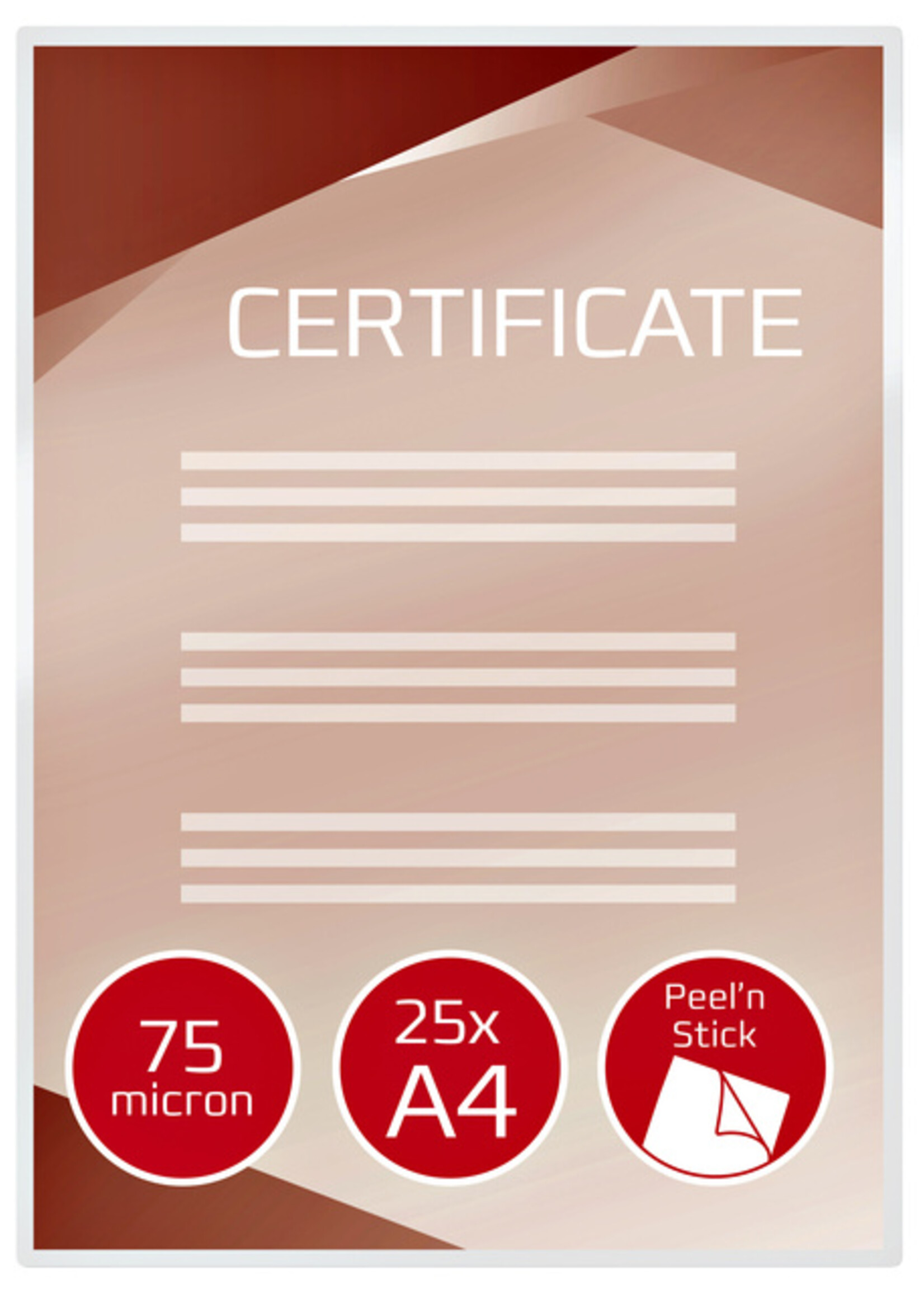 GBC GBC LAMINEERHOES PEEL EN STICK 25STKS