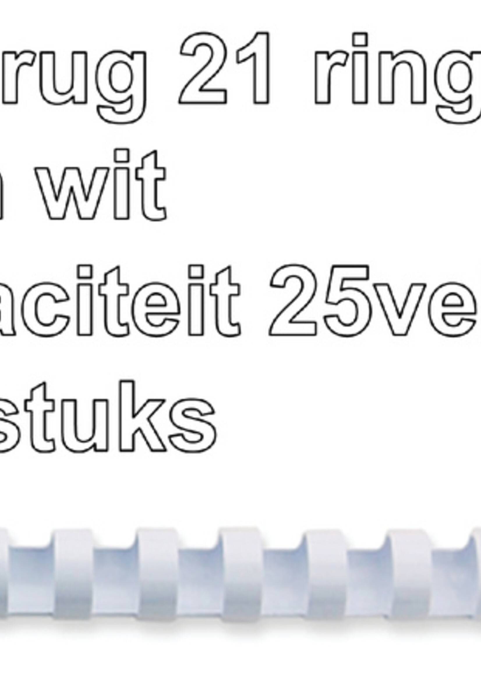 GBC GBC BINDRUG 6MM 21R WT 100STKS